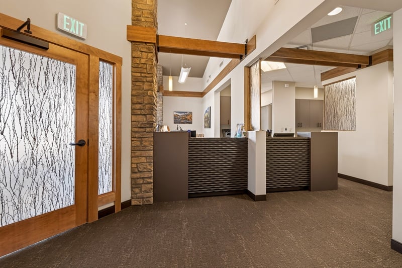 View of front desk
